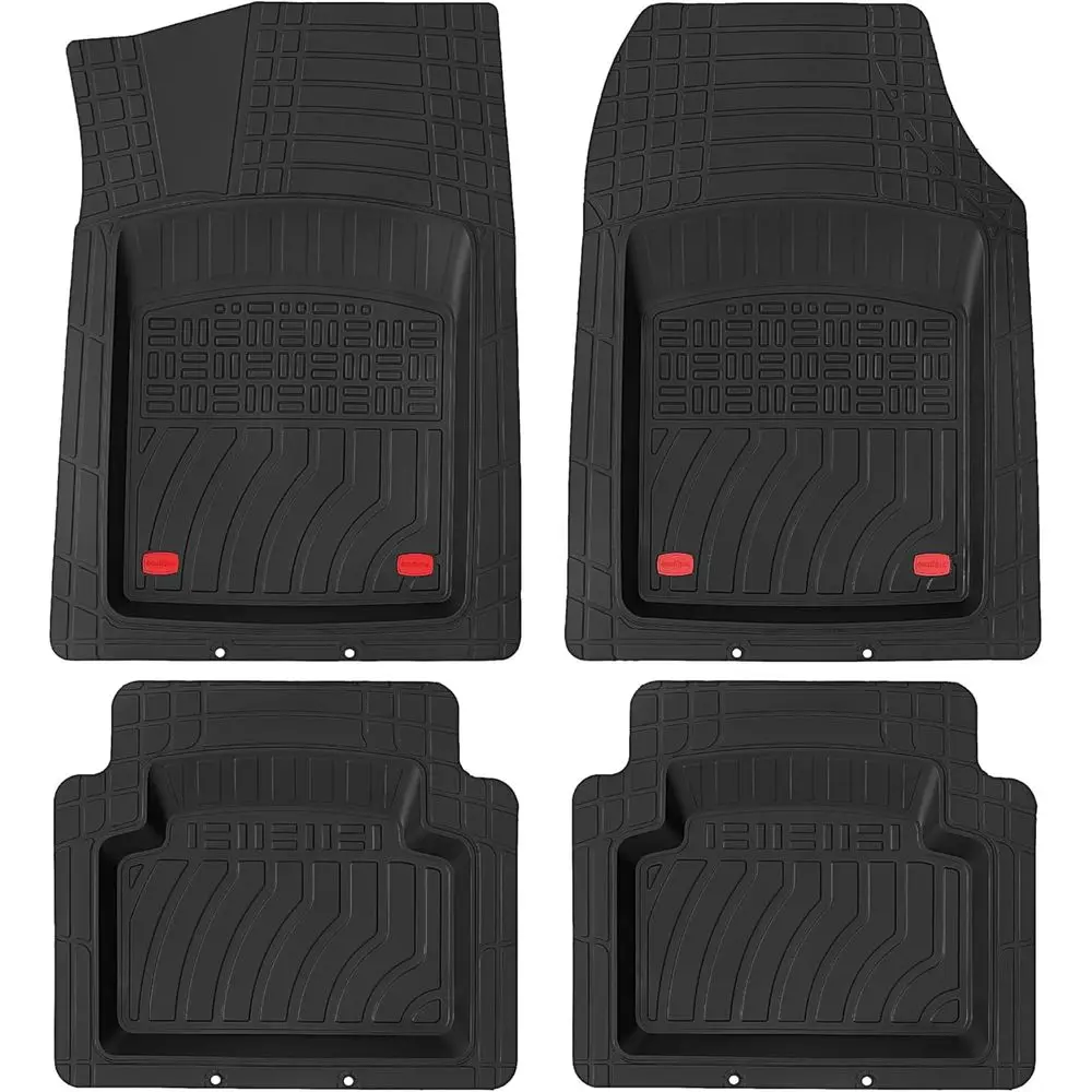 

Универсальные 3D-коврики для автомобиля, толщина 8 фунтов, сверхпрочные, износостойкие, черные, глубокие, для легковых автомобилей, внедорожников, минивэнов, грузовиков