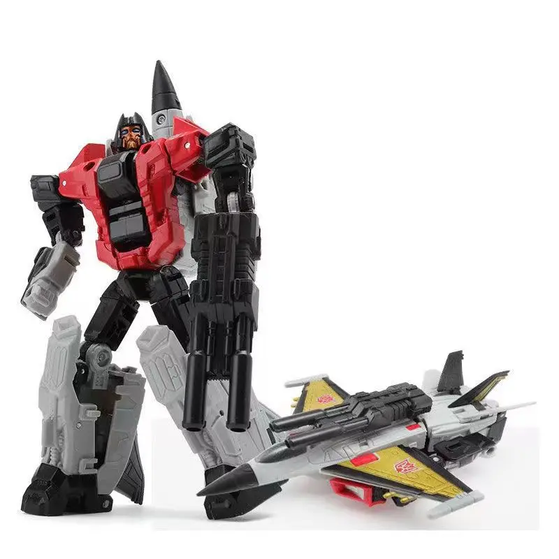 Superion Gray Jet Combiner Member Deformation Robot 2-In-1 Fighter Aircraft Mode Autobot Vehicle Convertible Movable Joint Toy