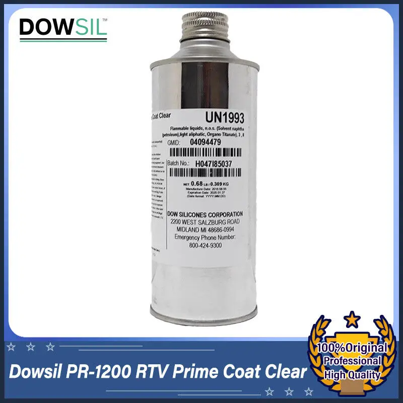 Dowsil PR-1200 RTV Prime Coat Clear 0.68LB Adhesive Enhances Adhesion