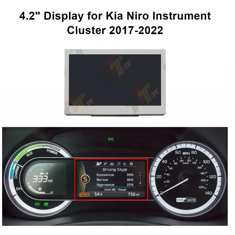 

Dashboard LCD 4.2" Display for Kia Niro Instrument Cluster 2020-2022