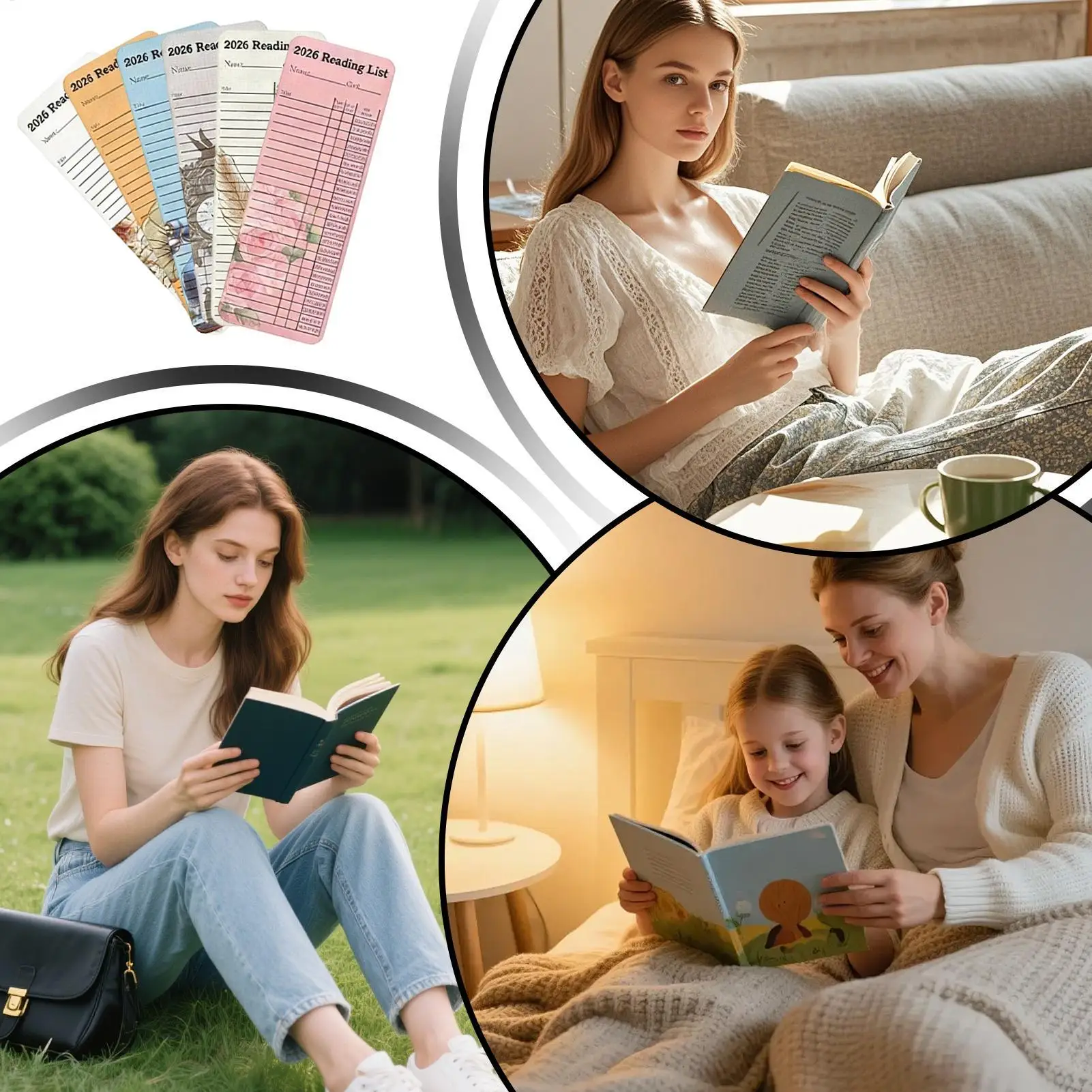 

Book Tracker Bookmarks 60 Pieces Literary Supplies Page Marker Personal Libraries Cards For Bookworm Readers Students Teachers