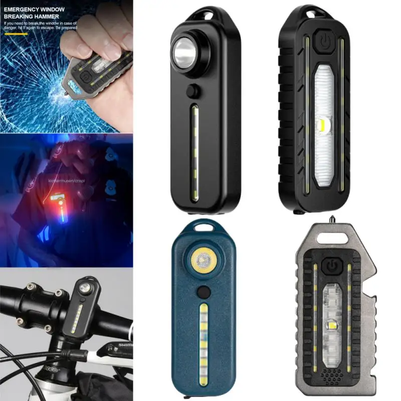 Lampe de poche LED portable aste de type C, lumière d'urgence, torche étanche, lampe de poche pour le cyclisme, la course, l'équitation, la randonnée