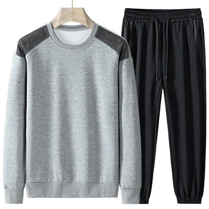 

Men's Casual 2-Piece Sportswear Set Streetwear Fashion Tracksuit Hoodie and Pants Camping Beachwear Clothing Spring Hoodie Set