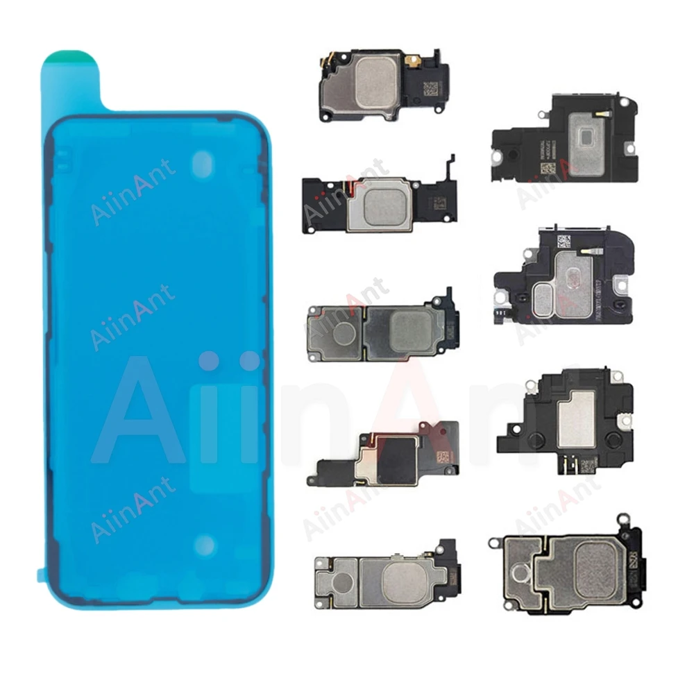 Waterproof Sticker +Flex For iPhone 11 Pro X Xr Xs Max 6 6s 7 8 Plus SE Bottom LoudSpeaker Buzzer Ringer Loud Speaker Flex Cable