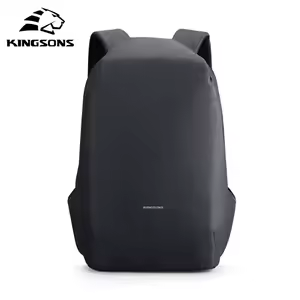 Kingsons Anti-theft Backpack Men 15.6 inch Laptop 180 Degree Open W USB Charging Waterproof School Bag for College Student Boys