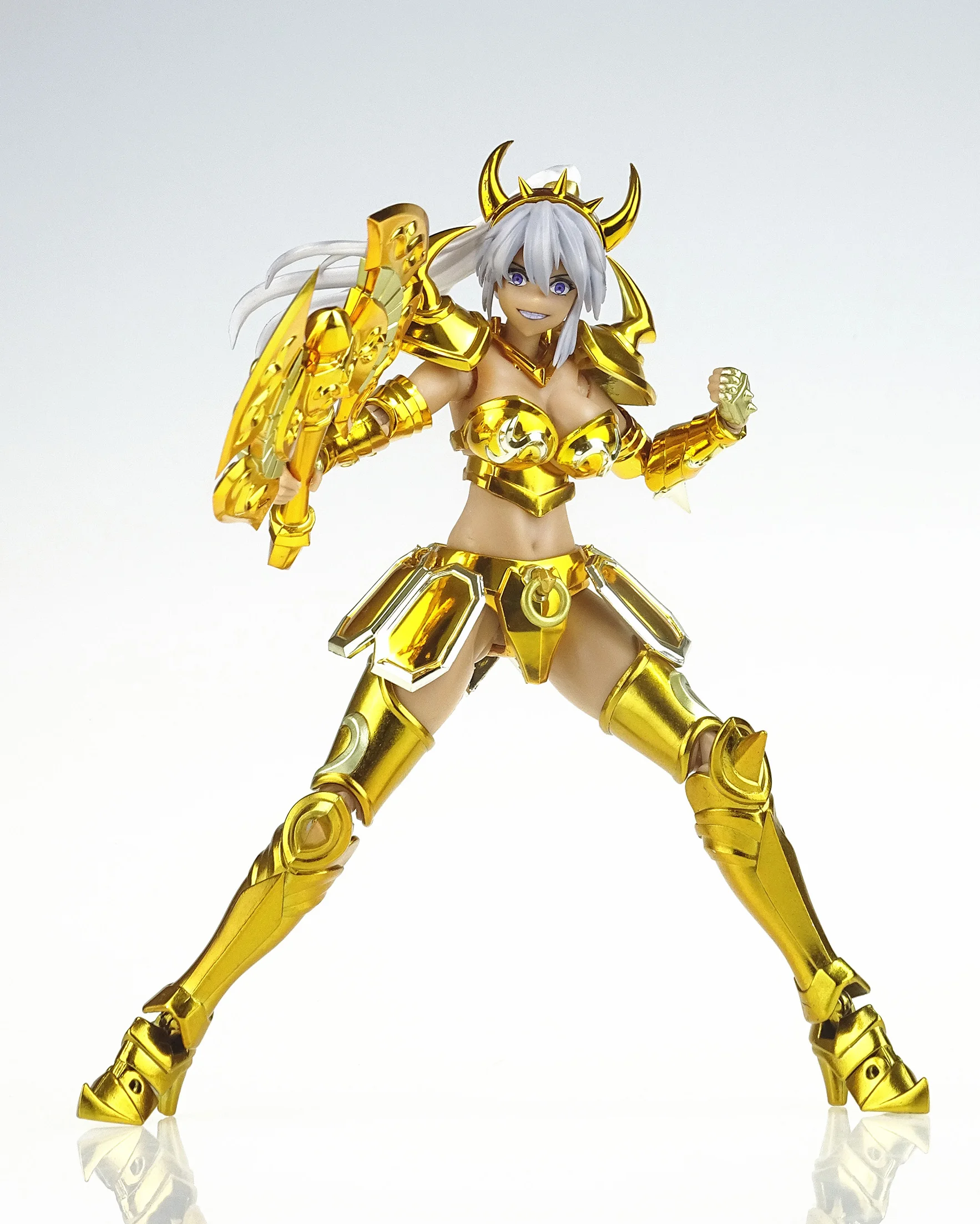 Nuevos grandes juguetes/Gt Saint Seiya Myth Cloth Ex Taurus santo contrato femenino Caballeros del zodiaco figura de acción modelo juguete niño regalo Stock