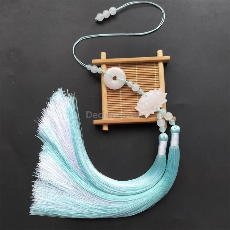 

2025 ancient style hanfu waist pendant zen lotus design qipao pressed collar ornament chinese forbidden step hanfu accessory