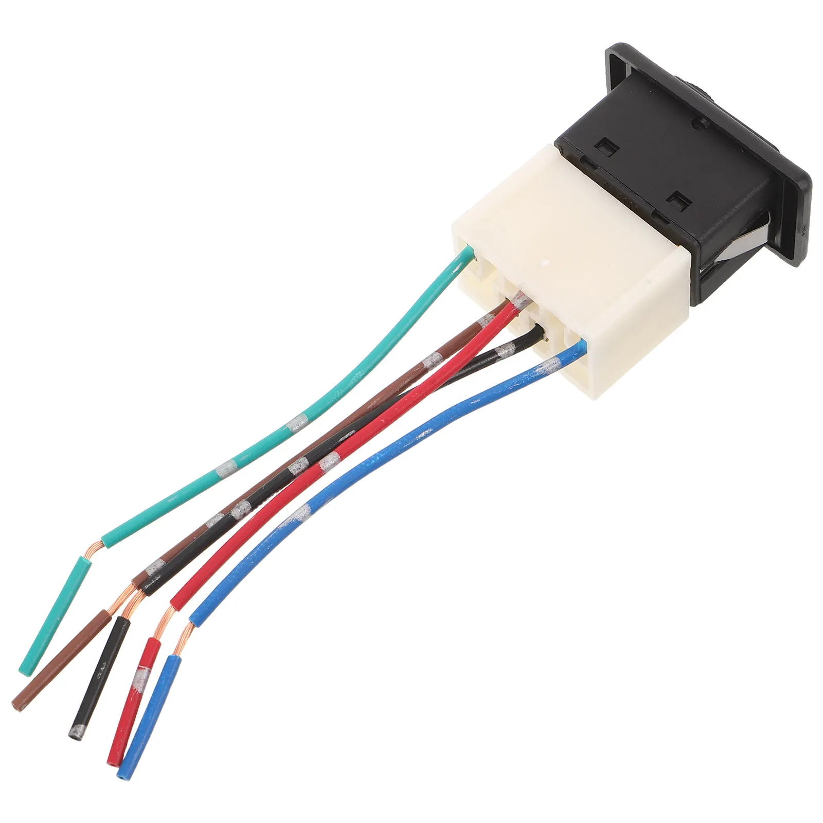 Universal 5 Pin Automotive Window Switch Red Indicator Momentary Power Button Car Door Glass Lift Replacement Harness
