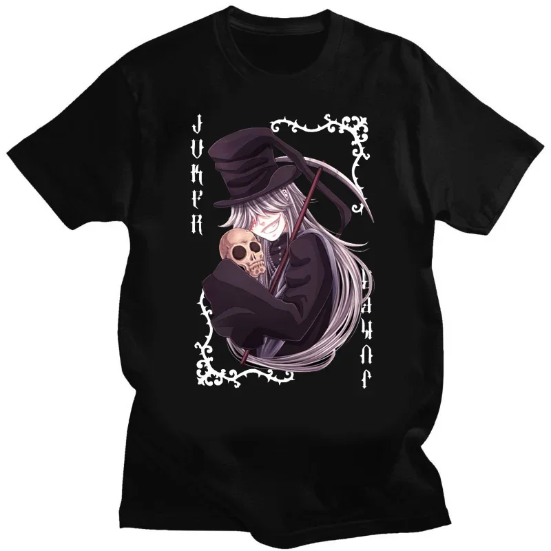 Japanese Anime Kuroshitsuji Toboso Yana T Shirt Black Butler Sebastian Cartoon Manga Graphic Tshirts Cotton Otaku Streetwear Tee