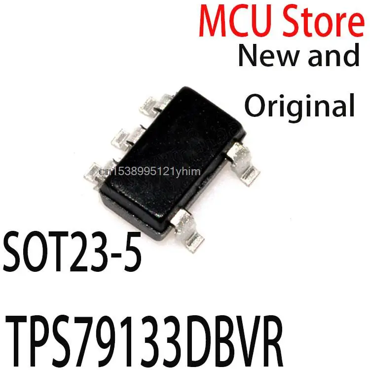 10PCS New and Original  SOT23-5 TPS79133 Low dropout voltage regulator 100mA 3.3V LDO TPS79133DBVR