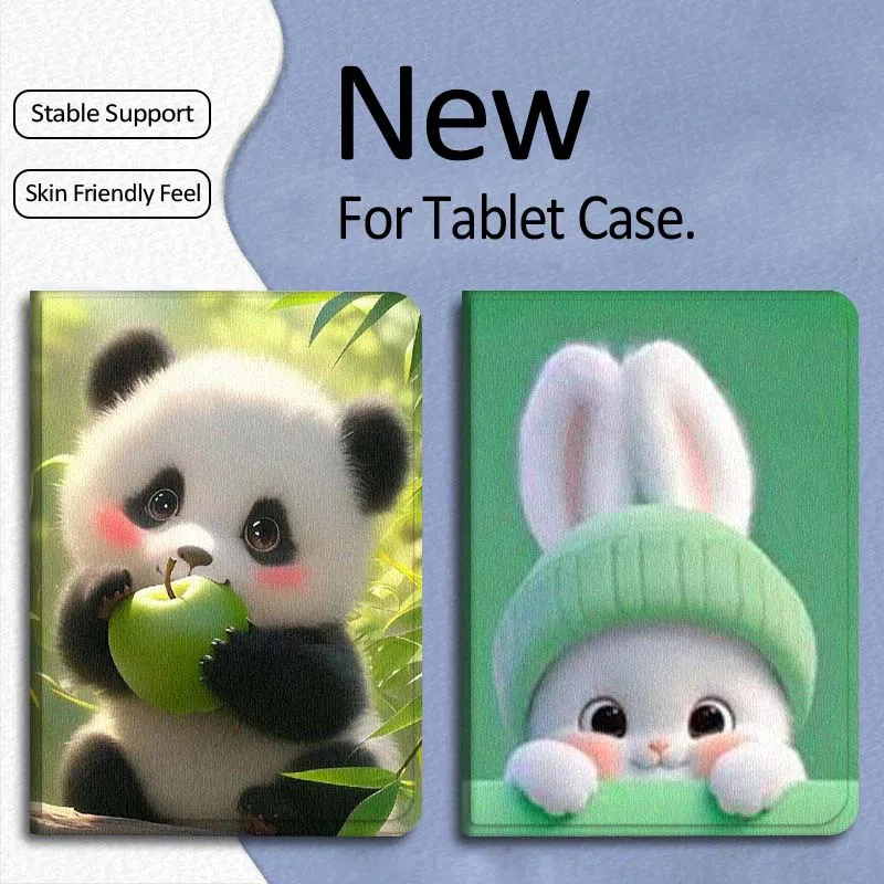

Cartoon Cute Panda Rabbit Gift For Xiaomi Mi Pad Mini 4 5 6 7 SE Pro Plus Redmi Pad 2 SE 2025 8.8 11 Foldable Tablet Case