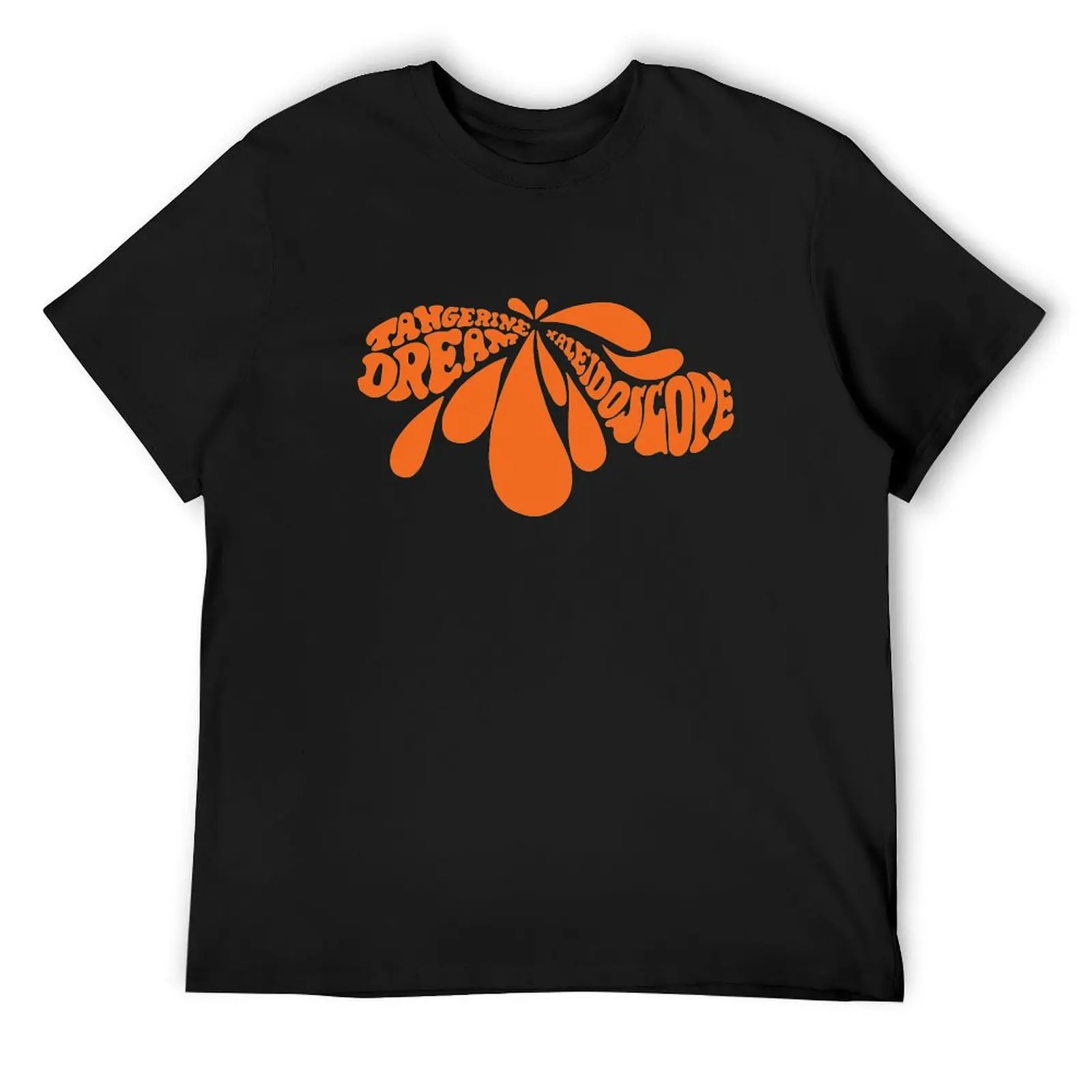 Kaleidoscope Tangerine Dream T-Shirt for a boy summer tops mens clothing