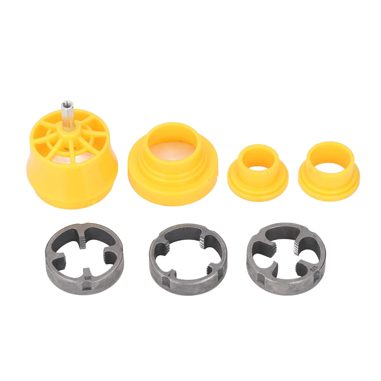 PVC Thread Maker Tool Round Die Set Reusable Pipe Threader Plumbing Kit for Electric Drill