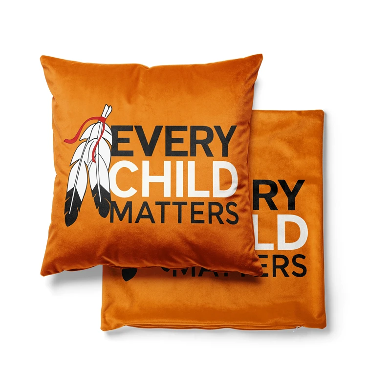 Gaslight Gatekeep Girlboss Every Child Matters 1 Throw Pillow Covers Cushion Cases Pillowcases for Sofa 45cm x 45cm