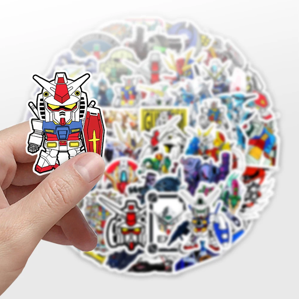 10/30/50PCS Gundam Anime Sticker Cartoon Cool Creative Graffiti Waterproof Decal Kids Toy DIY Scooter Helmet Guitar Bicycle - Image 2