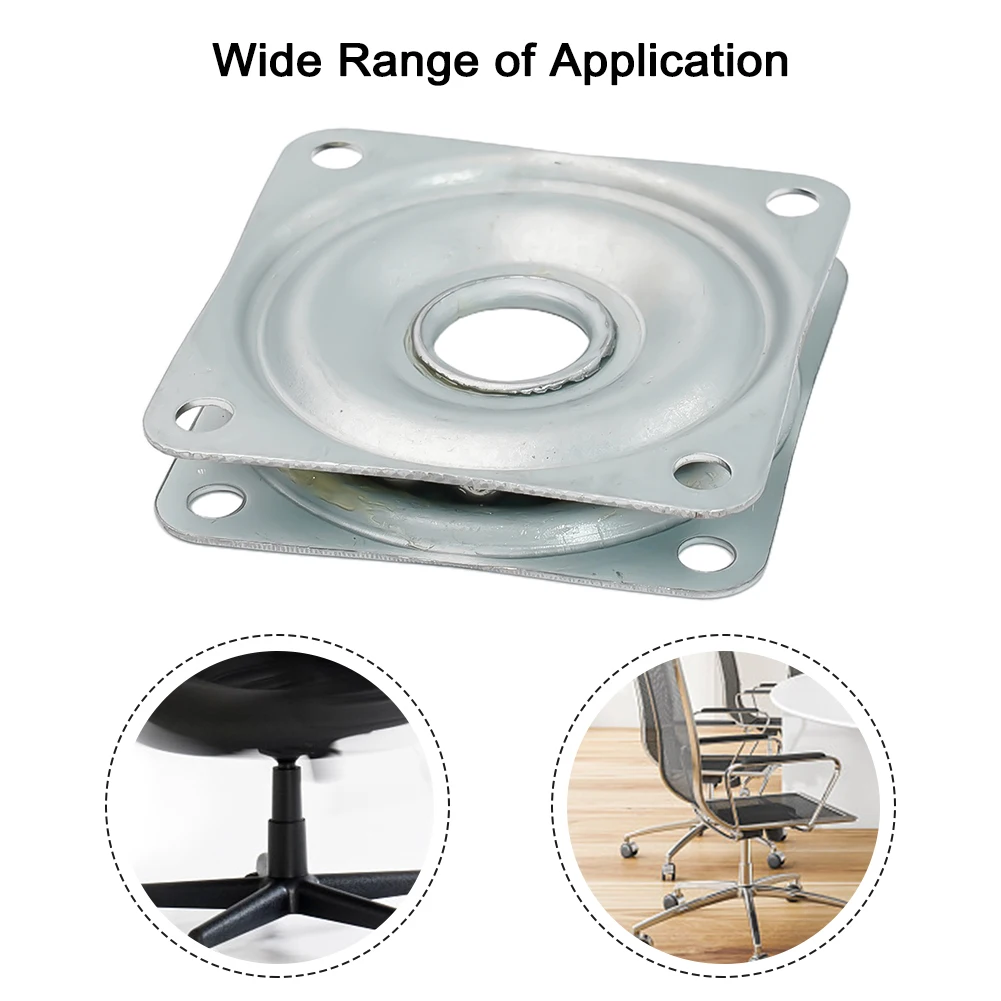 Bearing Rotating Swivel Turntable Plate for Office Chairs and Car Seats Strong and Reliable 2/3/4 Inches Diameter