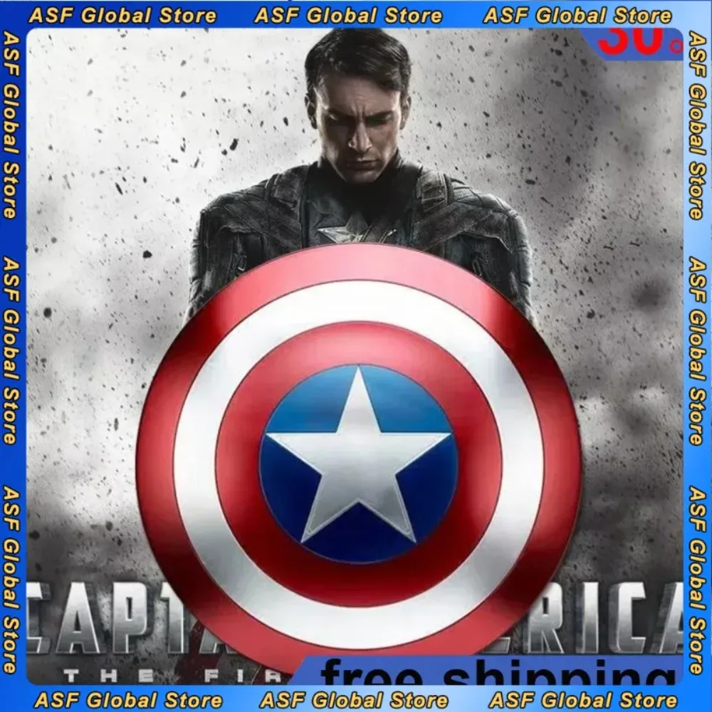 Cosplay 57cm Superhero Captain America Shield Premium version Model Plastic Weapons Costume Fancy Dress Party Stage Gift Toys