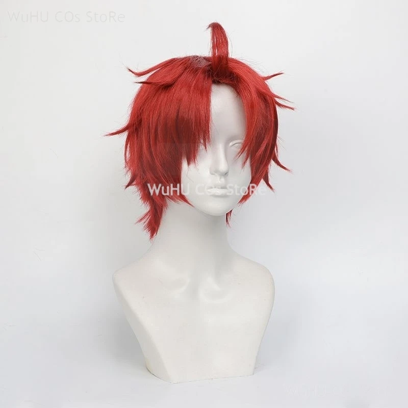 Perruque de Cosplay de Dandadan Cos Jin Enjoji, Accessoire de Cheveux Courts Rouges, Momo Ayase, ixd'Halloween, pour Femme et Homme