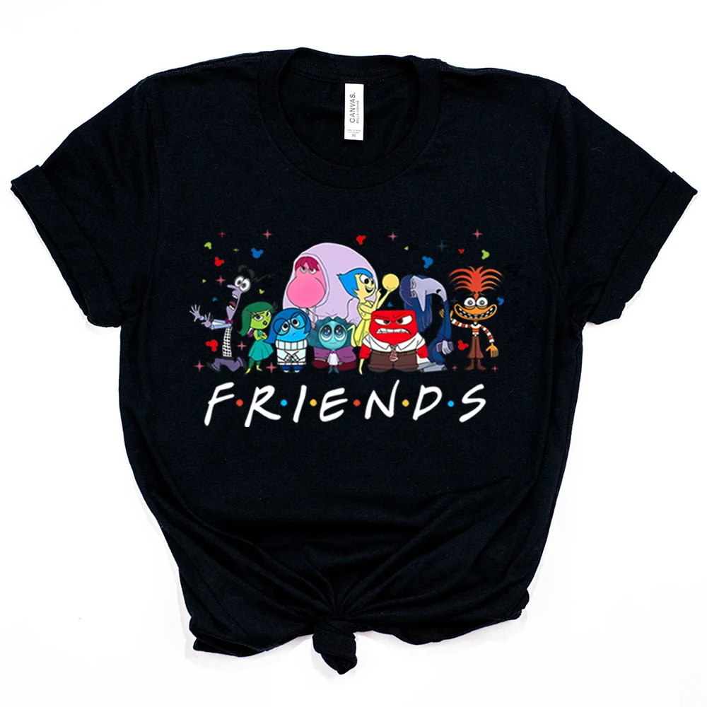 القلق داخل خارج 2 تي شيرت مضحك الأصدقاء مستوحاة القلق الحزن الغضب الجرافيك المحملة الصحة العقلية قميص هالوين ملابس الحفلات #4