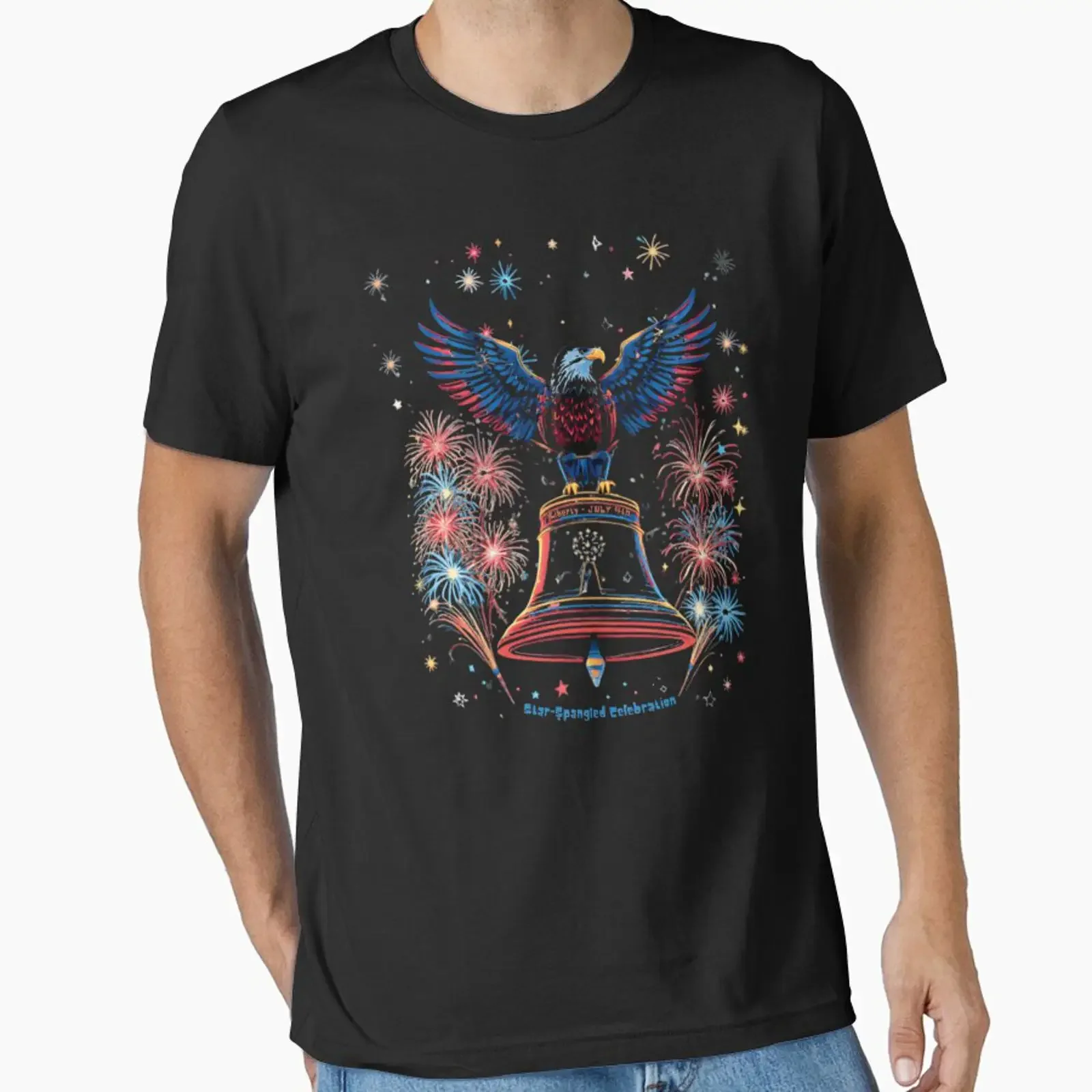Preview of the work Freedom Flies Away a patriotic celebration created and sold by jglobal360 vintage Washed graphic Breathable