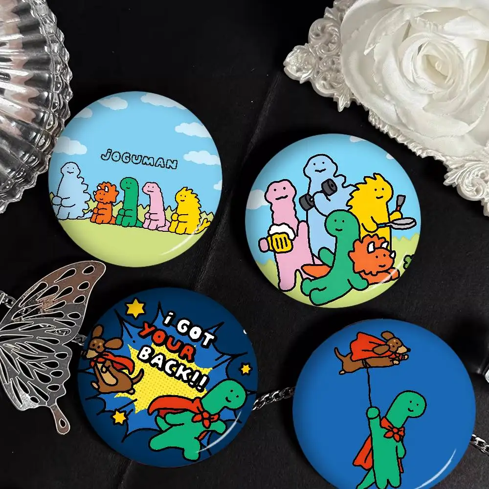 Cartoon J-Joguman 58mm Cute Series Pins Funny Badge Interesting Cartoon Animals Brooches Backpack Clothes Gift Accessory