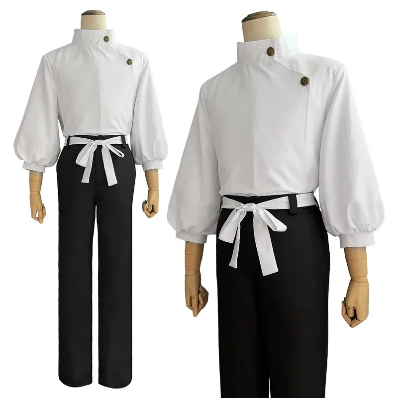 

HOLOUN Jujutsu JJK Manga Anime Yuta Okkotsu Cosplay Costume Wig Jacket Black Pants Uniform Rose Net Synthetic Halloween