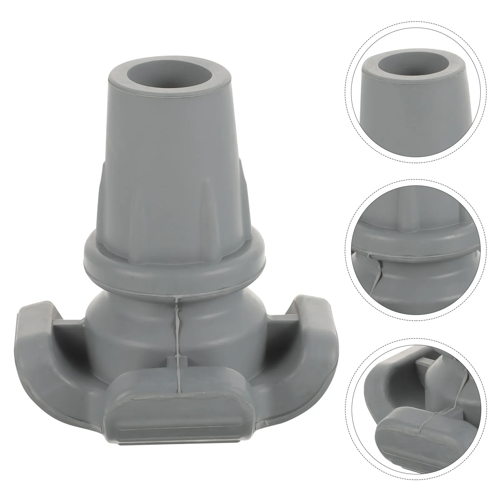 Trekking Pole Rubber Tip Anti-Skid Wear-Resistant Crutch Foot Cover Walking Stick Pole Tip Replacement Hiking Cane Accessories
