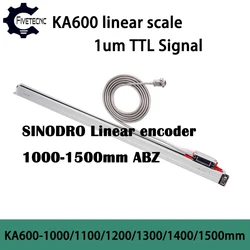 SINODRO KA600 1000 1100 1200 1300 1400 1500mm 1micron TTL DRO Linear Glass Scale KA600 0.001mm Optical Encoder for Milling Lathe