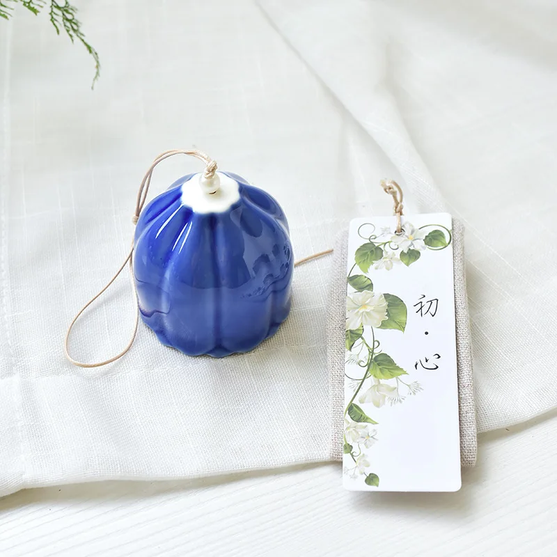 Handmade Japanese‑Style Wind Chime Blessing Bell Pendant Home Wall Decor Rearview Mirror Car Hanging Wish Ornament