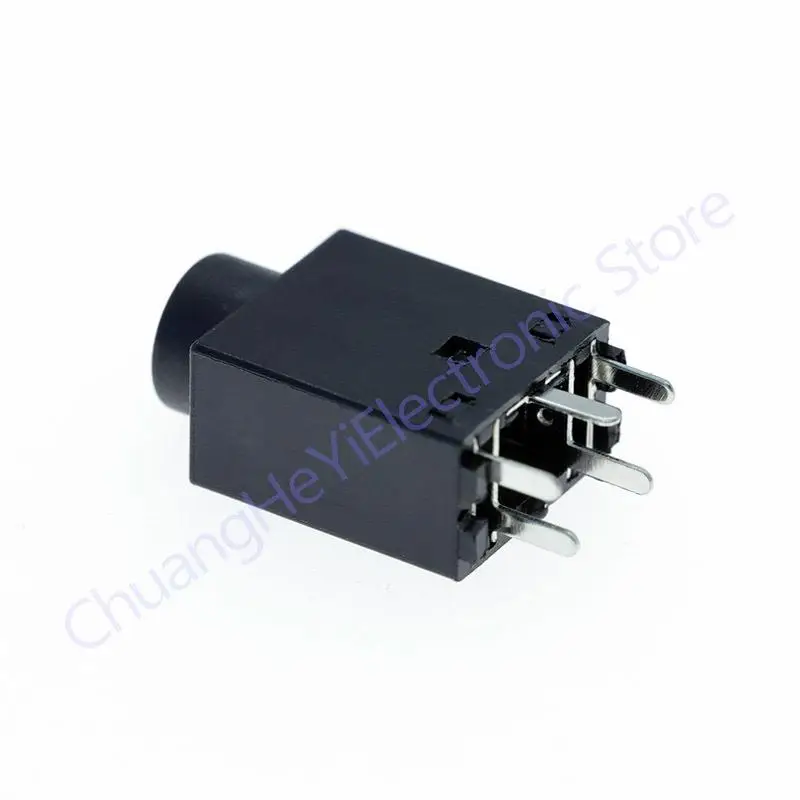 10Pcs Green and Black PJ-358 DC30V 1A 3.5MM Audio Socket Connector Vertical 5Pin DIP-5 PJ358