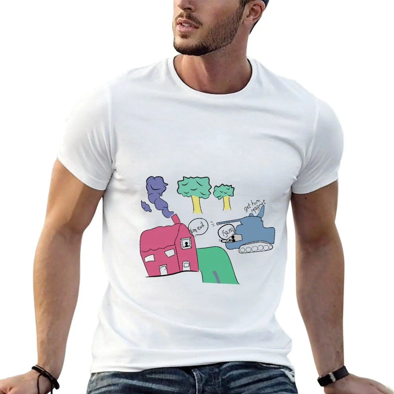 Get him Magnet! T-Shirt Casual Daily Graphic Tee