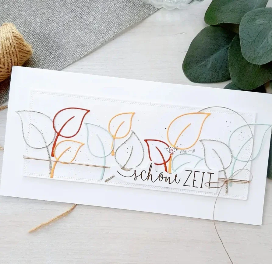 

Набор металлических вырубных форм Piggy Craft (3 шт.) для декора в виде листьев, для скрапбукинга, трафареты для вырезания и штамповки бумаги