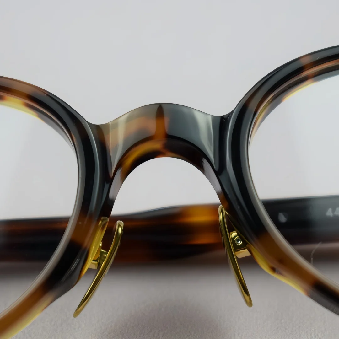 نظارات بمادة الخلات عالية الجودة إطارات نظارات دائرية كلاسيكية للرجال والنساء نظارات قراءة طبية عصرية #5