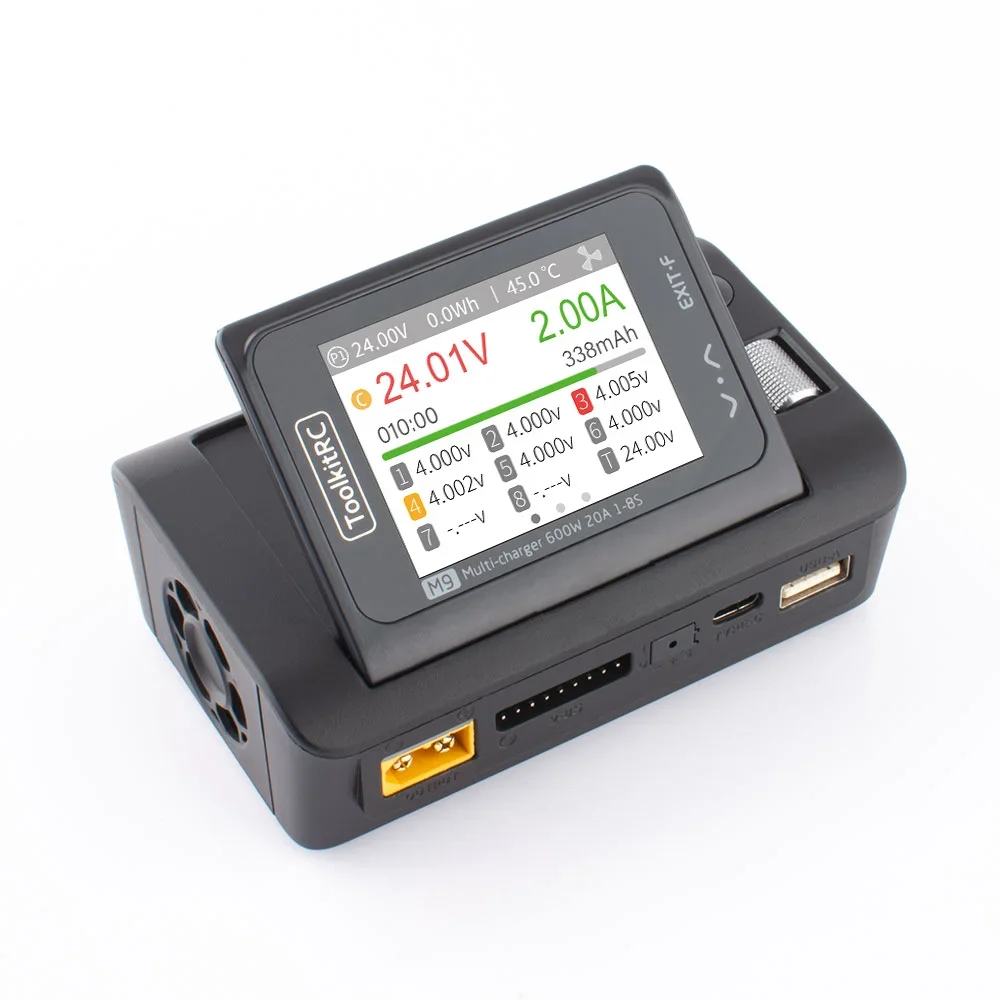 ToolkitRC M9 FPV バッテリー充電器 USB 高速充電 DC スマート Lipo LiHv LiFe バッテリー Rc Fpv パーツ用