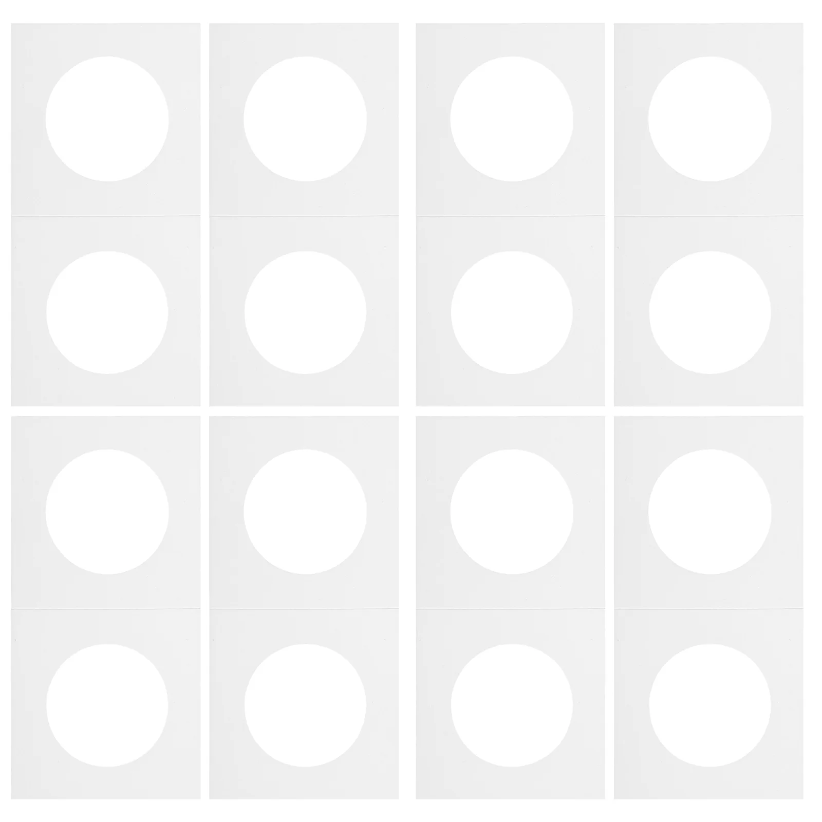 400 stuks papierhouders diverse maten voor collectie opslag display koper zilver organisator