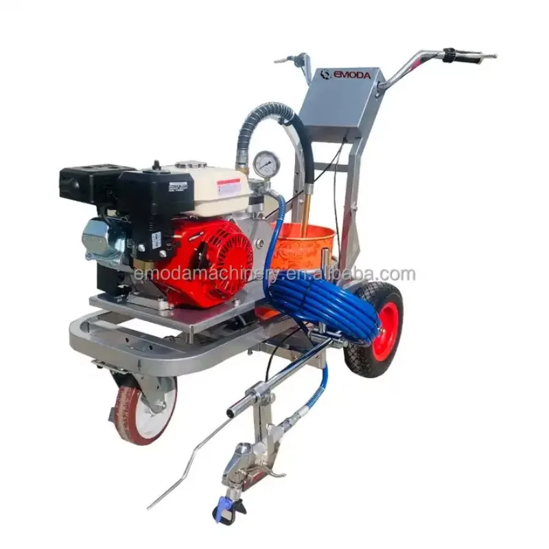 

Airless Paint Sprayer Hand Pushed Cold Paint Running Track Line Marking Machine for Sell