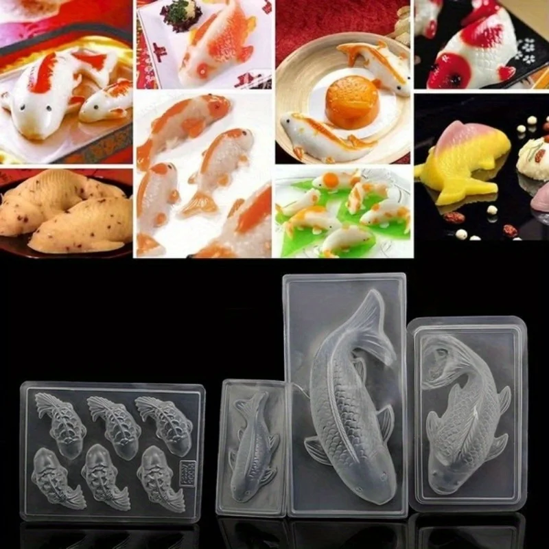 Creative Koi Shaped Silicone Mold DIY Candle Handmade Mold Home Kitchen Supplies Cooking Tools Wholesale