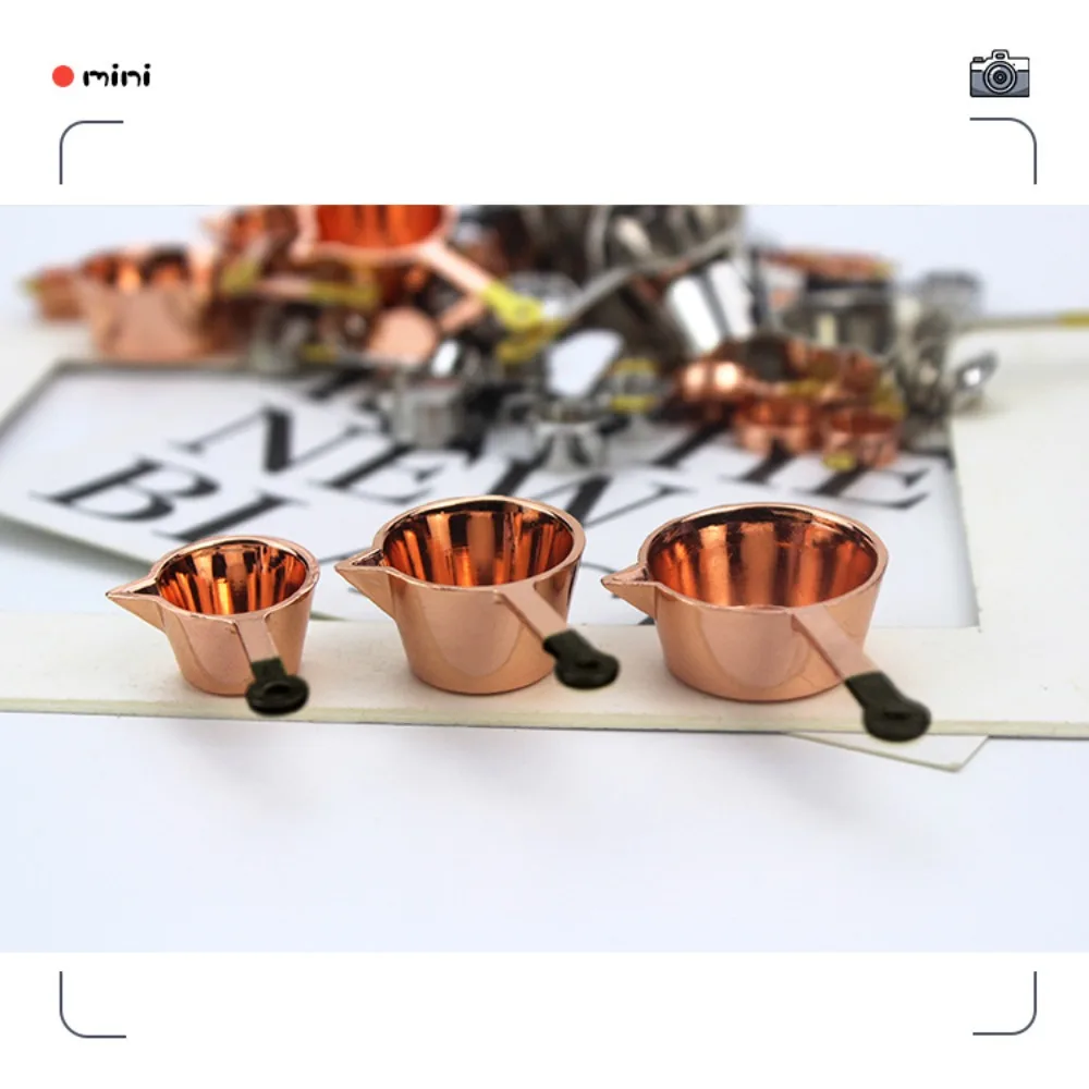 Kettle 1:12 Mini Kitchen Utensils Sets 1:12 Scale Cookware Doll Kitchen Set Alloy Mini Mini Kitchen Cooking Kit Kids Toys