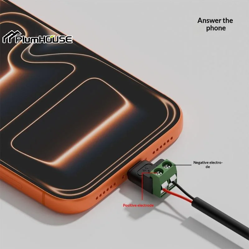 Type C/Micro Female To 2 Pin Terminal Block Solderless Charging Connector 5V USB C Screw Terminal Solderless Plug OTG Adapters