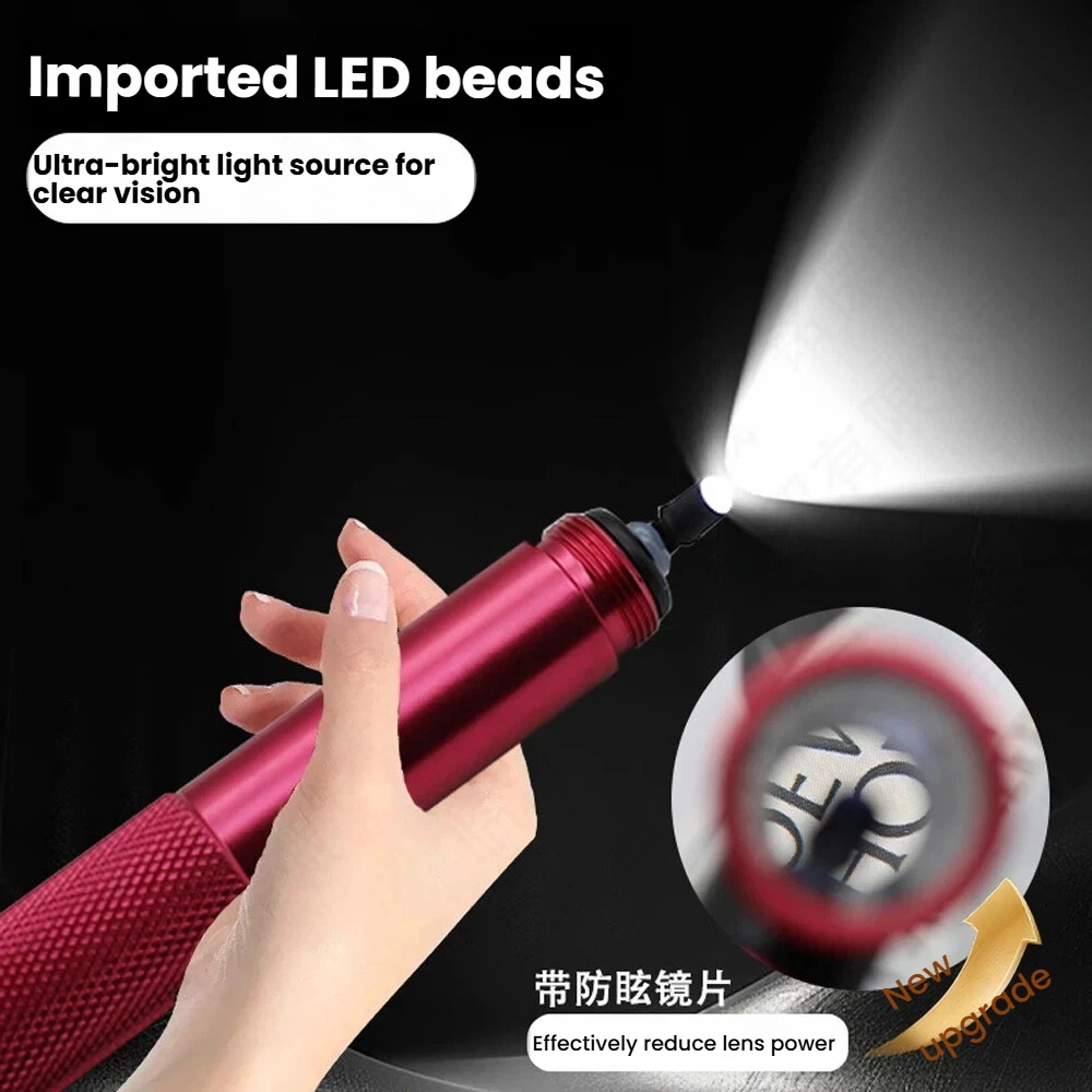 Alloy handle eagle-eye probe kit with lighted tip, locksmith automotive repair tools, new endoscope with lighted fiber lamp