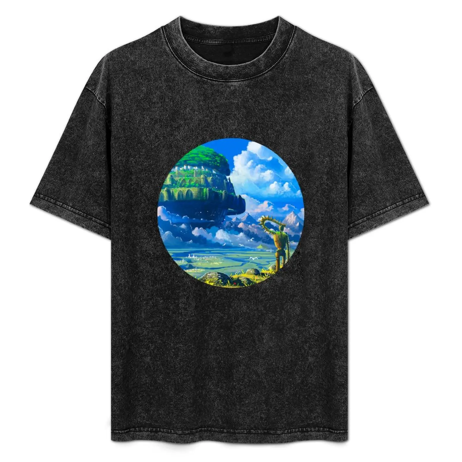 

Castle over the clouds T-Shirt oversized t shirt sweat baggy shirts plain black t shirts men