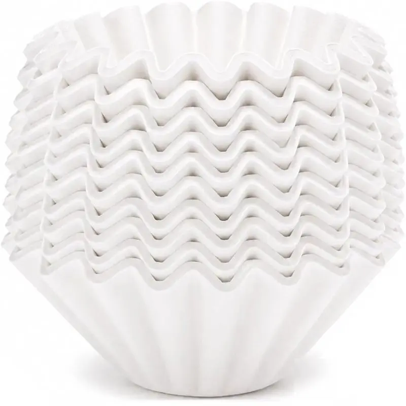 A02F-600 Count 1-2 Cup Small Coffee Filters, Disposable White Basket Paper Filters Compatible With 155 Size Pour Over Dripper