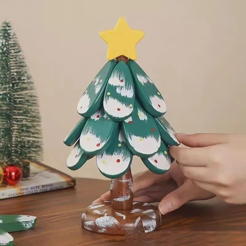 

Christmas Tree Insulation Mat, A Tree Coaster, Creative Solid Wood Dining Table Decoration, High-end and Heat-resistant Placemat