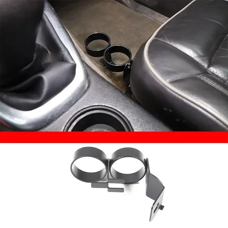 

For Hummer H3 2005-2009 Aluminum Alloy Black Car Copilot Passenger Water Cup Holder Interior Car Accessories