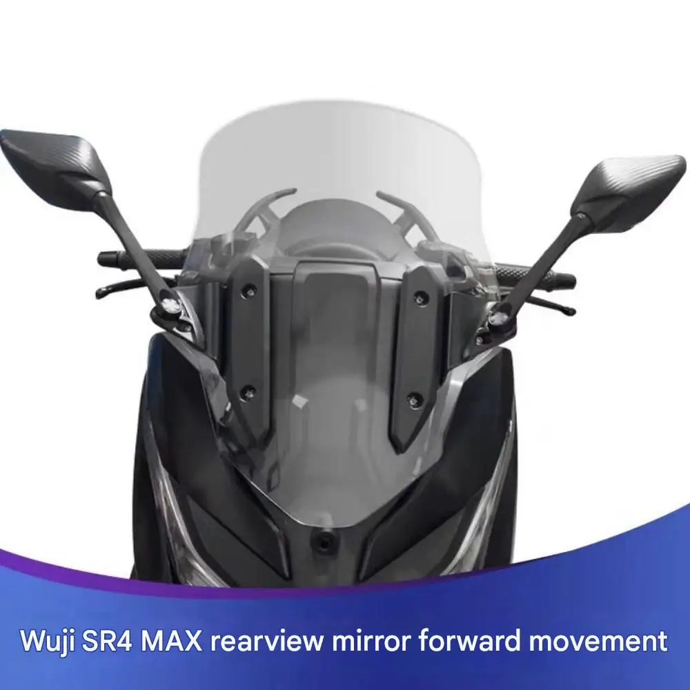 Loncin VOGE SR4 MAX rearview mirrors, move them forward, and modify VOGE 350 SR4 MAX rearview mirrors to fold and prevent glare.