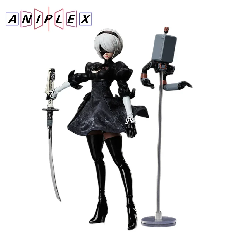 Original Aniplex Buzzmod. Nier: Automata 2B 16CM Action Figure Can be Assembled Collection Figurine Model Ornament Gift For Toys