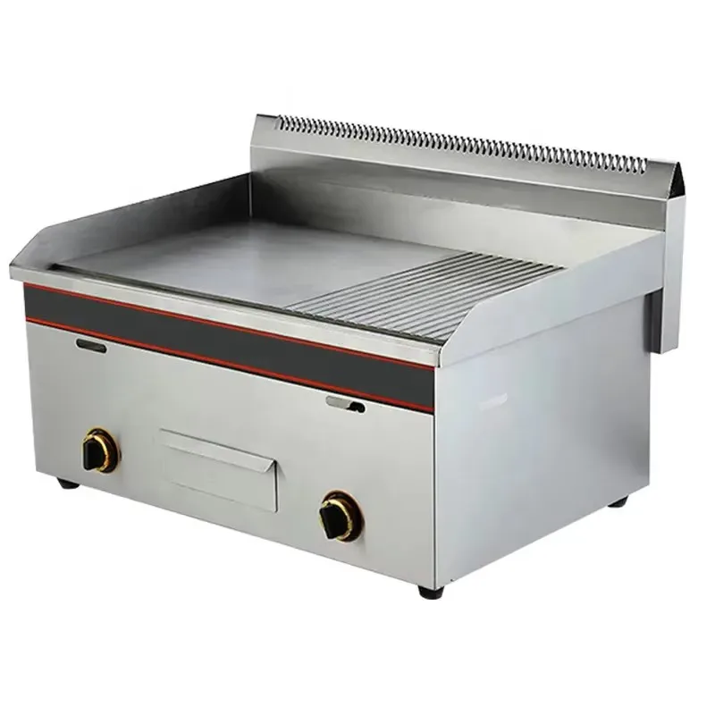 Gas Countertop Griddle with Controls Commercial Cooking Equipment for Hotels and Restaurants