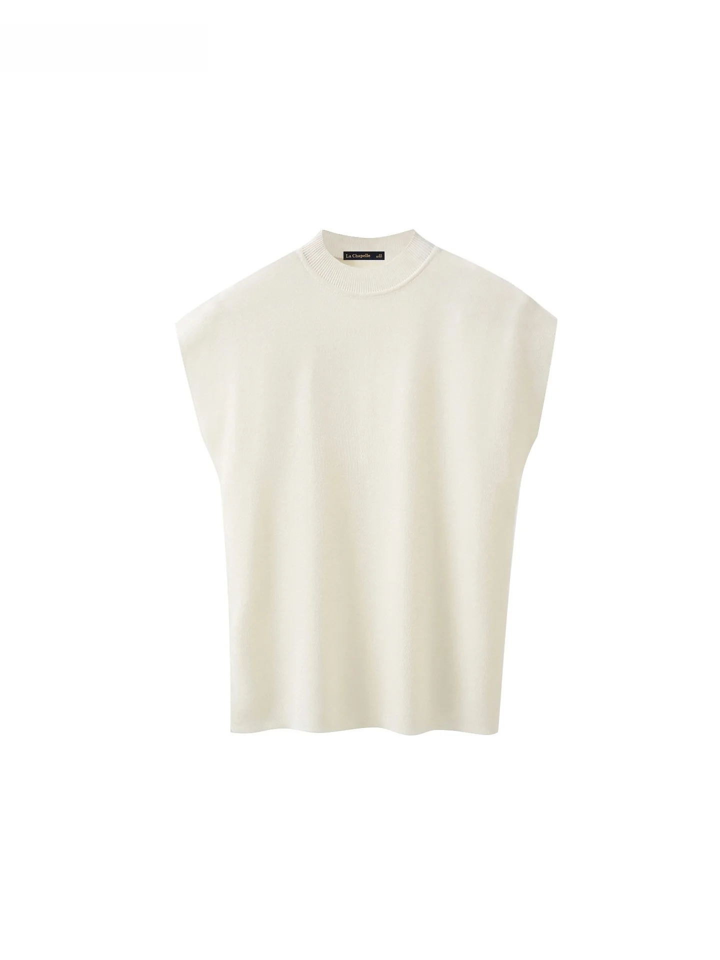 

La Chapelle, повседневный свободный вязаный топ, женская футболка, круглая, Ne Svel Base, универсальная, удобная, из полиэфирного волокна