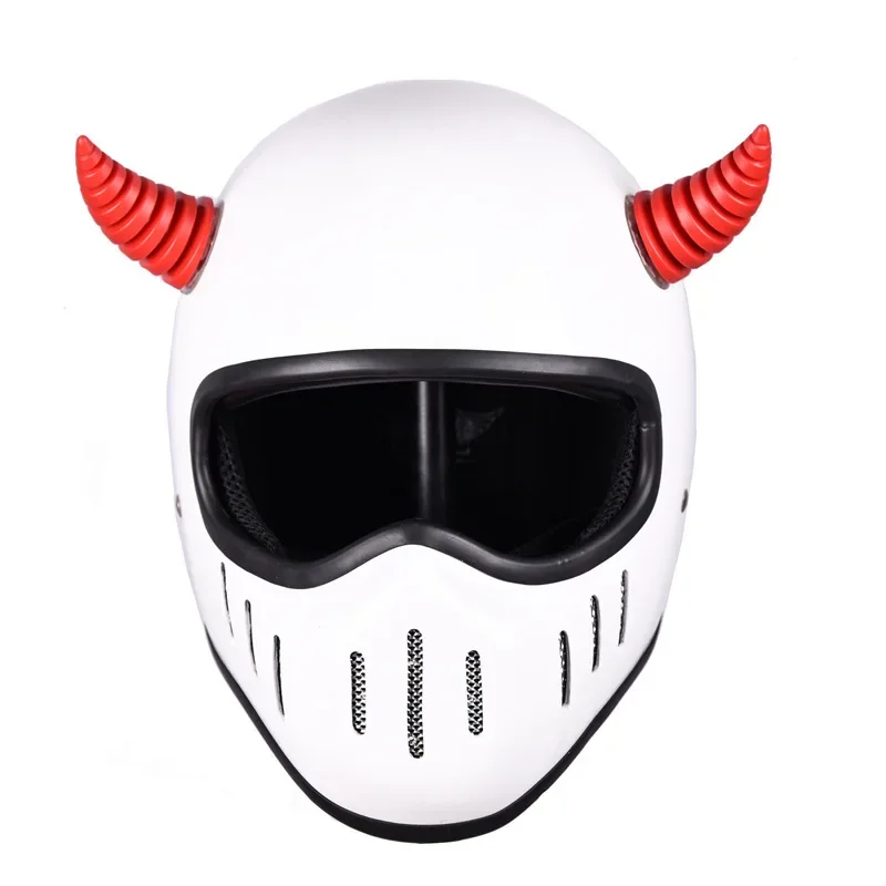 

2pcs Car Motorcycle Helmet Devil Horn Threaded Bull Horn Cute Cat Ears Decoration Motocross Full Face Off Road Helmet Decoration