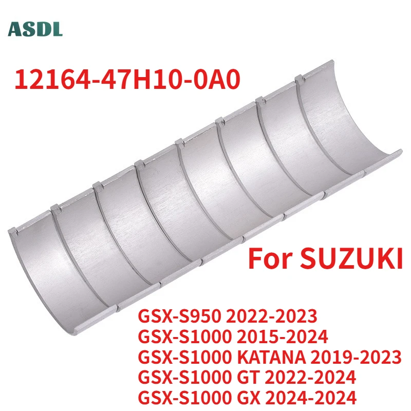 8pcs/1set 35mm~34mm Motorcycle Connecting Rod Bearing for SUZUKI GSX-S1000 GSXS1000 GSXS 1000 KATANA GT GX 15-24 12164-47H10-0A0
